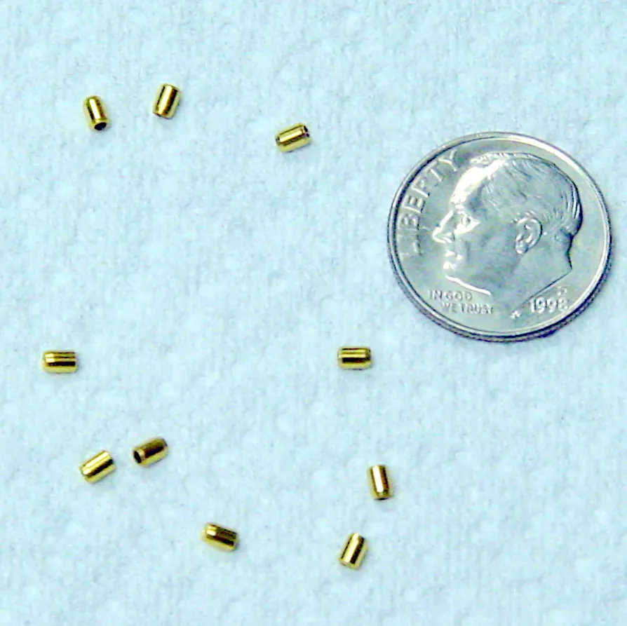 TiN-coated medical components in a production lot